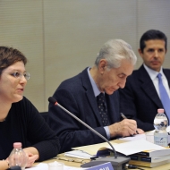 Da sinistra: Cinzia Piciocchi, Stefano Rodotà, Carlo Casonato, foto Alessio Coser, archivio Università di Trento 