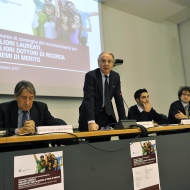 Da sinistra: Innocenzo Cipolletta, Davide Bassi, Alessio Spitaleri, Alexander Schuster, foto Alessio Coser, archivio Università di Trento
