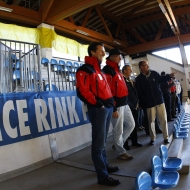 Delegazione FISU, visita allo stadio del ghiaccio e all’anello di pattinaggio a Baselga di Piné