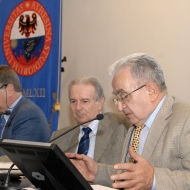 Da sinistra: Giuseppe Tognon, Davide Bassi, Paolo Prodi