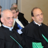 I professori emeriti. Da sinistra: Marco Toller, Renzo Leonardi