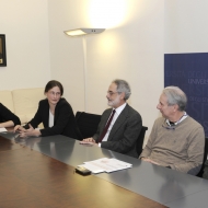 Da sinistra: Alessandra Saletti, Stefani Scherer, John Mylopoulos, Davide Bassi, Sandro Stringari, foto Agf Bernardinatti 