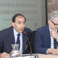 Da sinistra: Fabrizio Cambi, Pietro Taravacci, foto AgF Bernardinatti, archivio Università di Trento