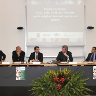 Da sinistra: Lorenzo Pomini, Ermanno Monari, Paolo Burli, Alberto Molinari, Giorgio Bolego