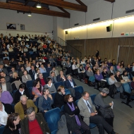 I partecipanti alla lezione inaugurale della Facoltà di Lettere e Filosofia dell'Università di Trento