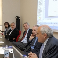 Da sinistra: Barbara Poggio, Ermanno Monari, Davide La Valle, Davide Bassi, Mimmo Carrieri