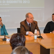 Da sinistra: Laura Palazzani, Giuseppe Nesi, Carlo Casonato, foto Cristiano Zanetti, archivio Università di Trento