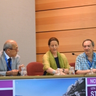 Da sinistra: Giuseppe Dalba, Daria de Pretis, Francesco Rocca, foto Luca Valenzin, archivio Università di Trento