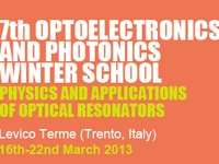 7th Optoelectronics and Photonics Winter School