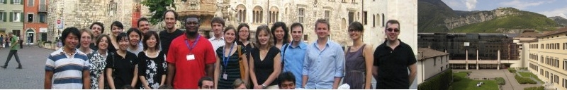I partecipanti alla Trento Summer School e la Facoltà di Economia dell'Universit