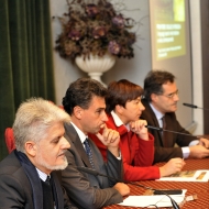 Da sinistra: Pietro Taravacci, Augusto Guarino, Lucia Maestri, Maurizio Giangiul