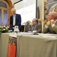 Da sinistra: Davide Bassi, Leonardo Giustiniani, Luigi Blanco, foto Alessio Coser, archivio Università di Trento