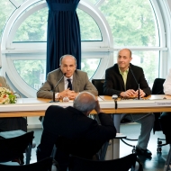 Da sinistra: Davide Bassi, Umberto Paolucci, Corrado Priami, Rick Rashid 