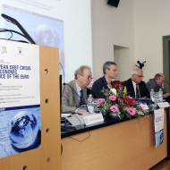 Da sinistra: Davide Bassi, Paolo Collini, Josep Borrell Fontelles, Lorenzo Dellai