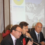 Da sinistra: Alessandro Andreatta, Paolo Bouquet, Artemio Carra, foto AgF Bernardinatti, archivio Università di Trento  