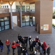 Delegazione FISU, visita allo studentato di San Bartolameo, foto AgF Bernardinatti, archivio Università di Trento  