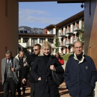 Delegazione FISU, visita allo studentato di San Bartolameo, foto AgF Bernardinatti, archivio Università di Trento  