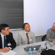 Da sinistra: Dario Petri, Renato Lo Cigno, Davide Bassi