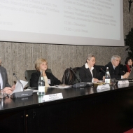 Da sinistra: Michele Nicoletti, Olga Bombardelli, Milena Mariani, Paolo Pombeni, Virginie Alnet , Bernhard Callebaut