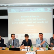 Da sinistra:Riccardo Salomone, Paolo Burli, Barbara Marchetti, Lorenzo Pomini, Ermanno Monari