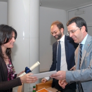 Da sinistra: Jessica Caovilla, Riccardo Salomone, Paolo Burli