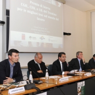 Da sinistra: Lorenzo Pomini, Ermanno Monari, Paolo Burli, Alberto Molinari, Giorgio Bolego