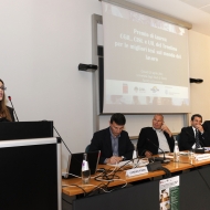 Da sinistra: Chiara Cunico, Lorenzo Pomini, Ermanno Monari, Paolo Burli, Alberto Molinari, Giorgio Bolego 