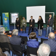 Da sinistra: Marta Dalmaso, Paolo Castelli, Gianluca Tasin, Daria de Pretis, Paolo Bouquet, foto Roberto Bernardinatti, archivio Università di Trento