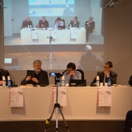 Da sinistra: Walter Nardon, Pietro Taravacci, Javier Cercas, Daniele Crivellari,